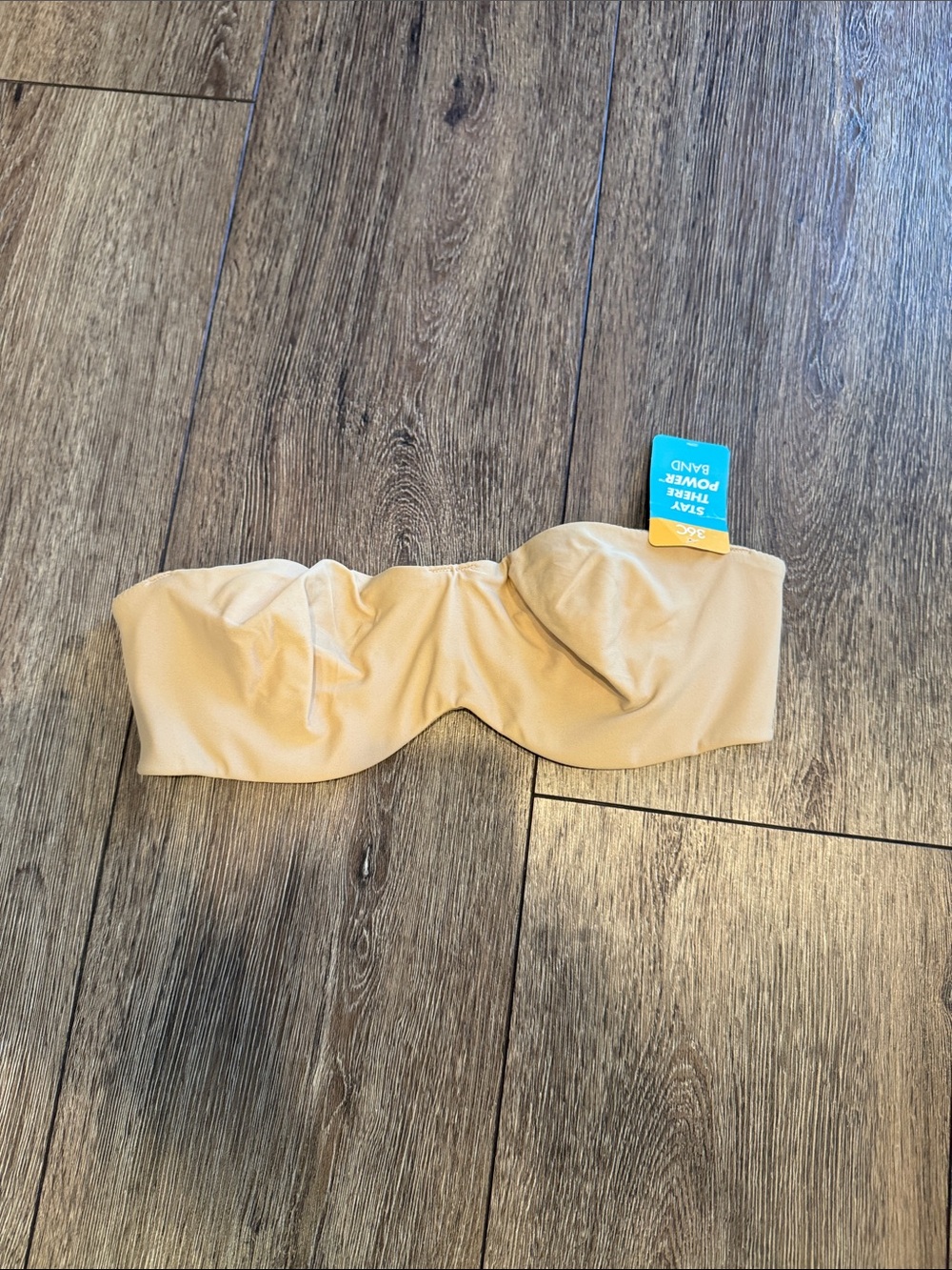 Seamless Strapless Bandeau Bra — Beige
